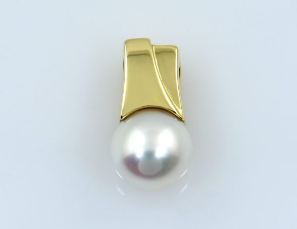 Anhänger Akoyaperle 585/000 14 K Gelbgold