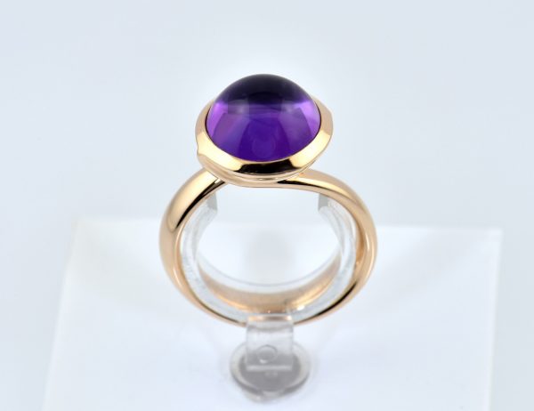 Ring Amethyst 750/000 18 K Gelbgold