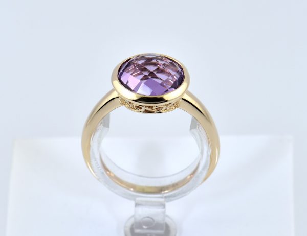 Ring Amethyst 585/000 14 K Gelbgold
