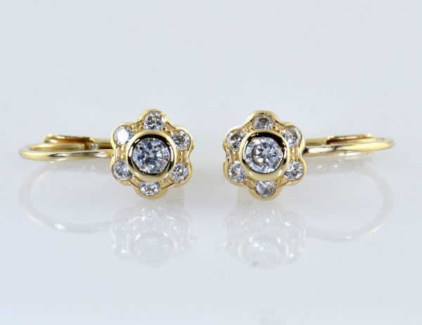 Ohrstecker 585/000 14 K Gelbgold Zirkonia