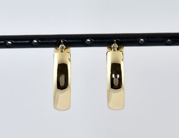 Creolen 585/000 14 K Gelbgold Ohrringe
