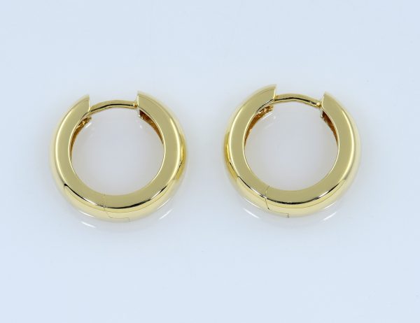 Scharniercreolen 585/000 14 K Gelbgold Ohrring