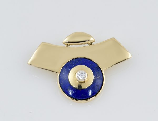 Anhänger Lapislazuli 585/000 14 K Gelbgold Zirkonia