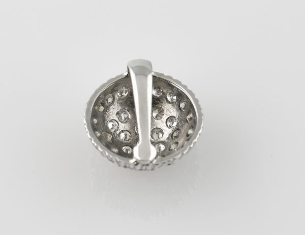Anhänger Diamant 750/000 18 K Weißgold 36 Brillanten zus. 0,40 ct