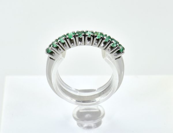 Ring Smaragd 750/000 18 K Weißgold