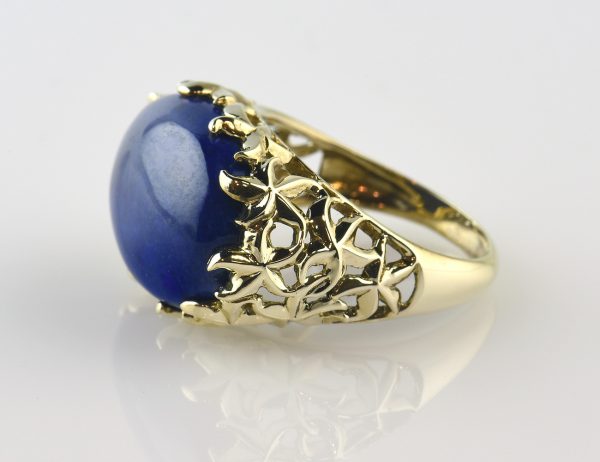 Lapis Lazuli Ring 375/000 9 K Gelbgold