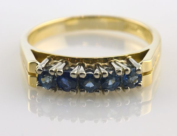 Saphir Ring 750 18 K Gelbgold