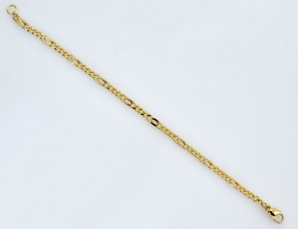 Armband Figaro 585/000 14 K Gelbgold 19 cm lang