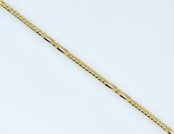 Figarokette 54 cm 585/000 14 K Gelbgold