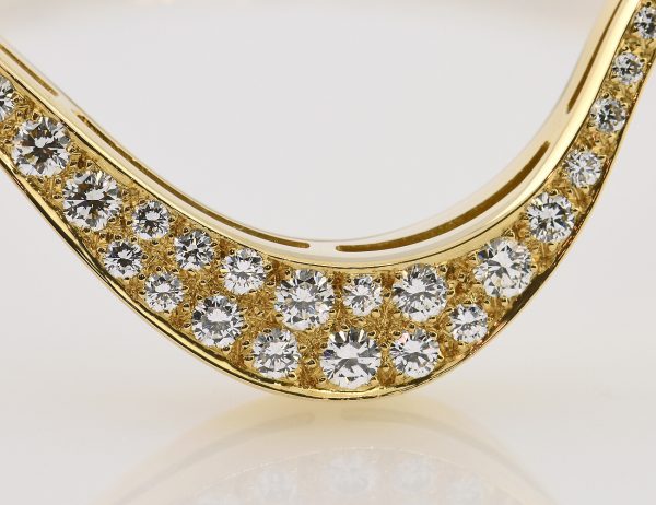 Armreif 750 18 K Gelbgold 47 Brillanten zus. 1,00 ct