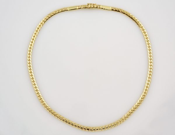 Kette 44 cm lang 585 14 K Gelbgold