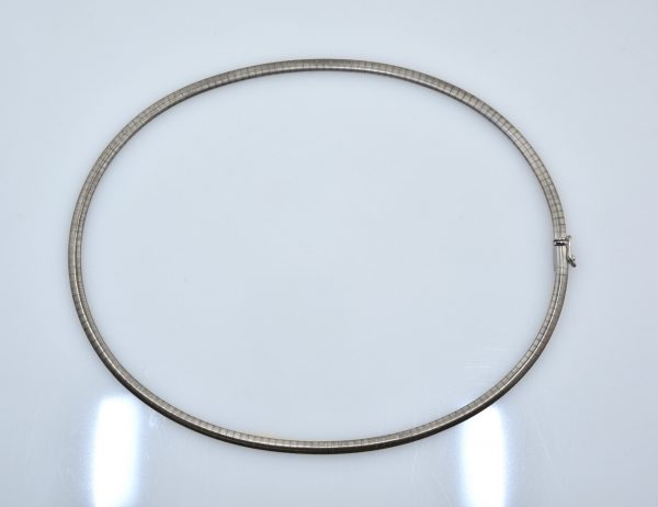 Kette Halsreif Omegareif 44 cm 585/000 14 K Weißgold