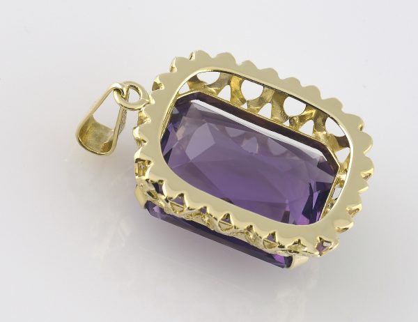 Anhänger Amethyst 585 14 K Gelbgold