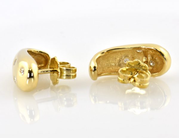 Ohrstecker 750/000 18 K Gelbgold 8 Diamanten zus. 0,10 ct