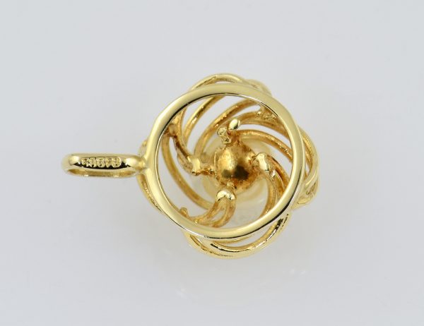 Anhänger Akoyaperle 585/000 14 K Gelbgold
