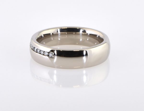 Diamant Ring 950/000 Palladium 10 Brillanten zus. 0,15 ct