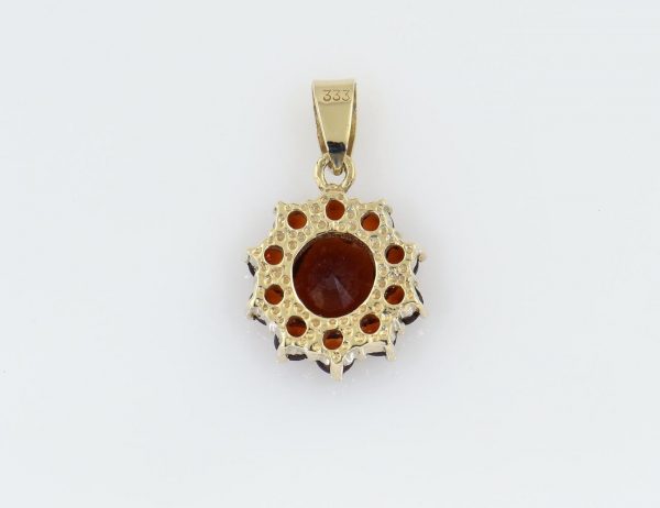 Anhänger Granat 333/000 8 K Gelbgold