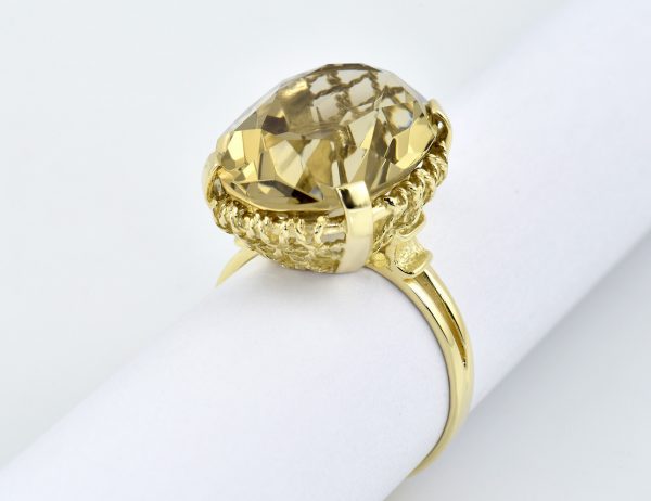 Ring Citrin 585/000 14 K Gelbgold