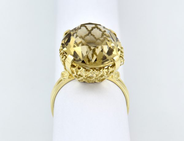 Ring Citrin 585/000 14 K Gelbgold