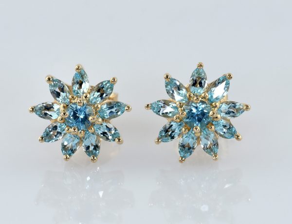 Ohrstecker Topas 750/000 18 K Gelbgold