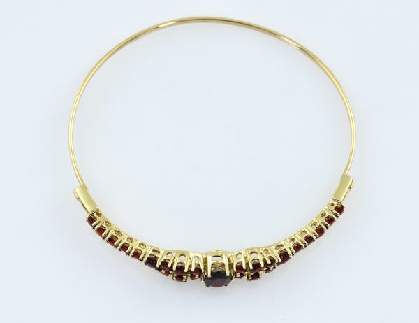 Armreif Granat 333/000 8 K Gelbgold