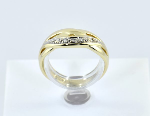 Diamant Ring 585/000 14 K Gelbgold 3 Diamanten