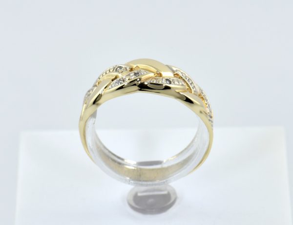 Diamant Ring 585/000 14 K Gelbgold 4 Diamanten