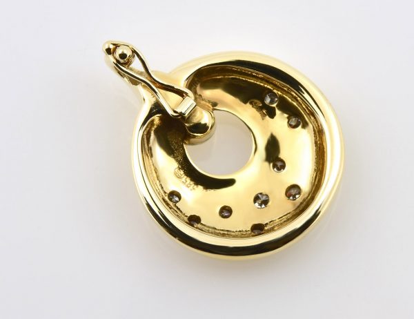 Anhänger 585/000 14 K Gelbgold 9 Brillant 0,25 ct