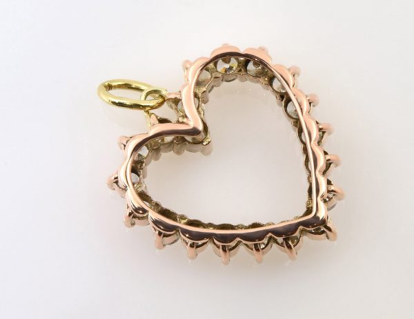 Anhänger Herz 585/000 14 K Gelbgold Zirkonia