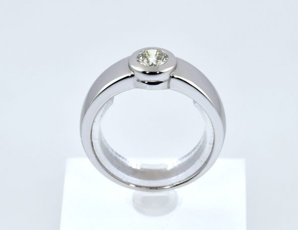 Solitär Diamant Ring 585/000 14 K Weißgold Brillant 0,50 ct