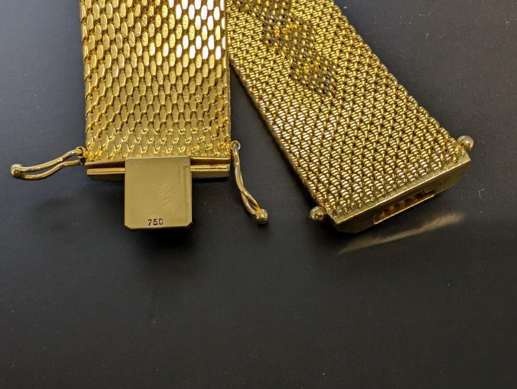 Bracelet estampillé « 750 »