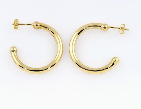 Creolen 585/000 14 K Gelbgold Ohrringe