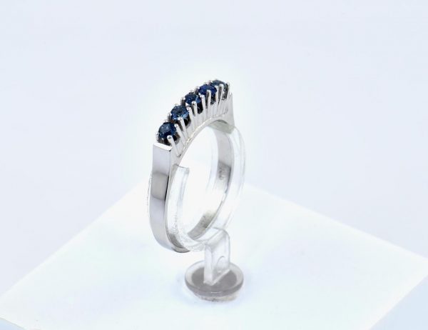 Saphir Ring 585/000 14 K Weißgold