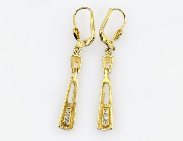 Ohrringe Ohrhänger 333/000 8 K Gelbgold, Zirkonia