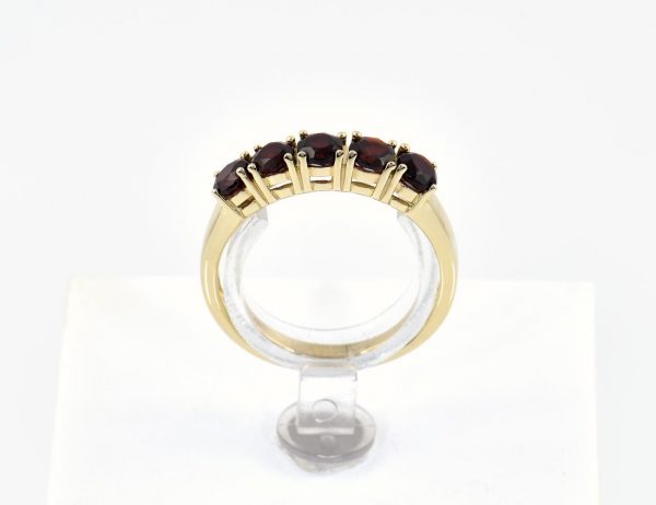 Ring Granat 375/000 9 K Gelbgold