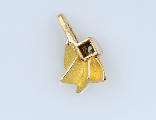 Sirokoru Matti Hyvärin Anhänger Diamant 585/000 14 K Gelbgold 1 Brillant 0,04 ct