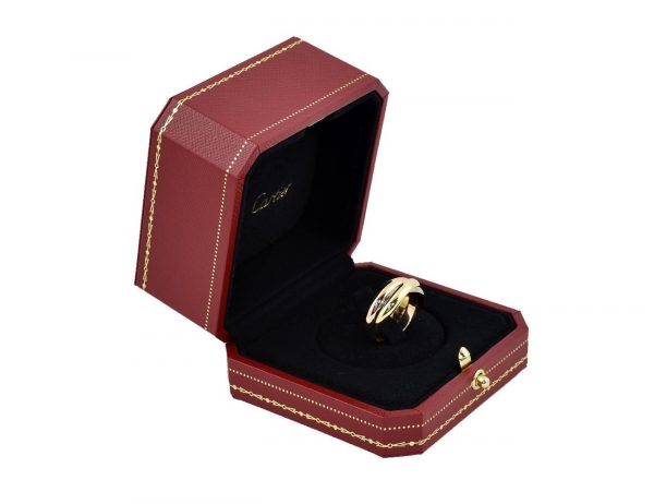 Cartier Trinity Ring 750  Gold mit Box, mit Schmuckpflegeset und Tasche Gr. 57