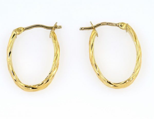 Creolen 750/000 18 K Gelbgold Ohrring
