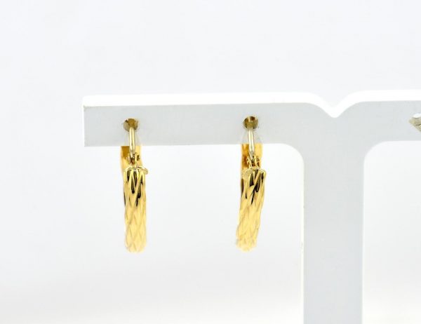 Creolen 750/000 18 K Gelbgold Ohrring