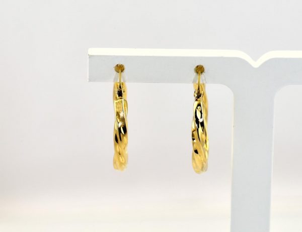 Creolen 585/000 14 K Gelbgold Ohrringe