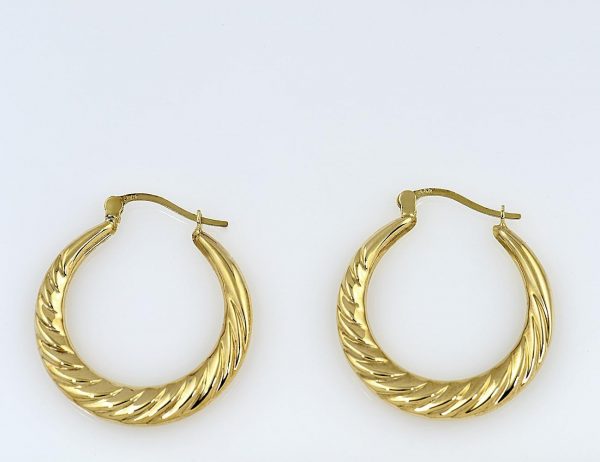 Creolen 333/000 8 K Gelbgold Ohrringe