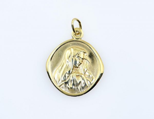 Anhänger Heilige Maria, Mutter Gottes 585/000 14 K Gelbgold