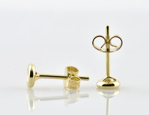 Solitär Brillant Ohrstecker Ohrringe 585 14 K Gelbgold, 2 Diamanten zus. 0,20 ct
