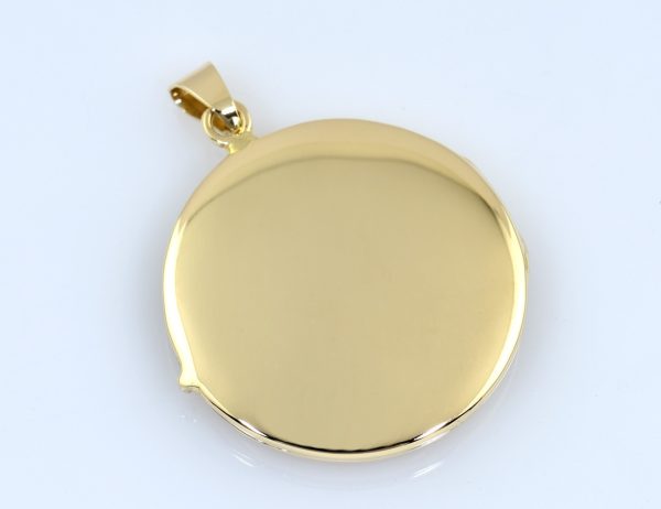 Pendentif médaillon 585/000 en or jaune 14 carats