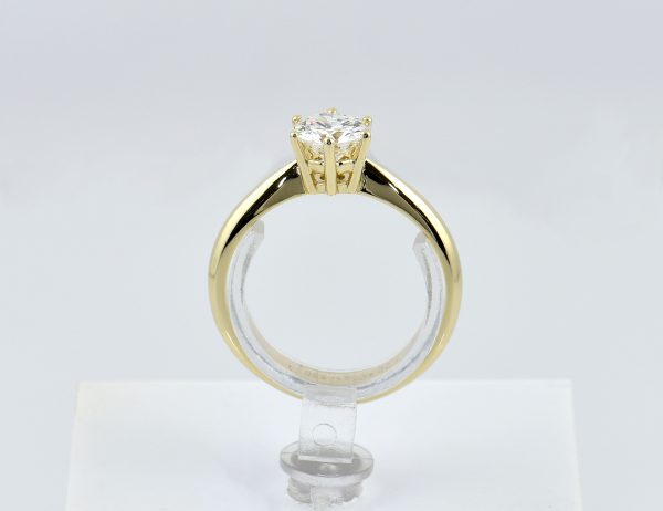 Solitär Diamant Ring 585/000 14 K Gelbgold 1 Brillant  1,00 ct