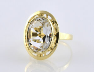 Aquamarin Ring 585/000 14 K Gelbgold