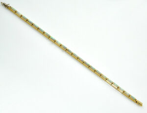 Armband Synthetischer Opal 585/000 14 K Gelbgold 19,5 cm lang