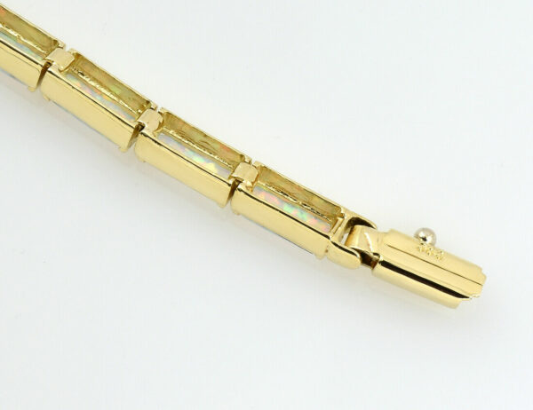 Armband Synthetischer Opal 585/000 14 K Gelbgold 19,5 cm lang
