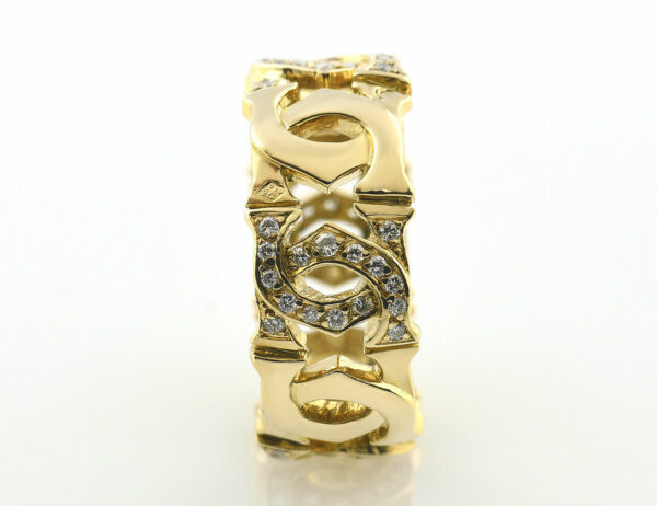 Cartier C Ring 750/000 18 K Gelbgold 64 Brillanten zus. 0,64 ct
