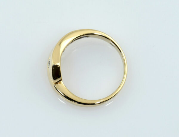 Diamant Ring 585/000 14 K Gelbgold 1 Brillant 0,10 ct